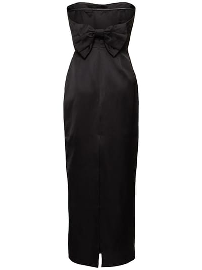 POSSE: Robe longue bustier avec nœud