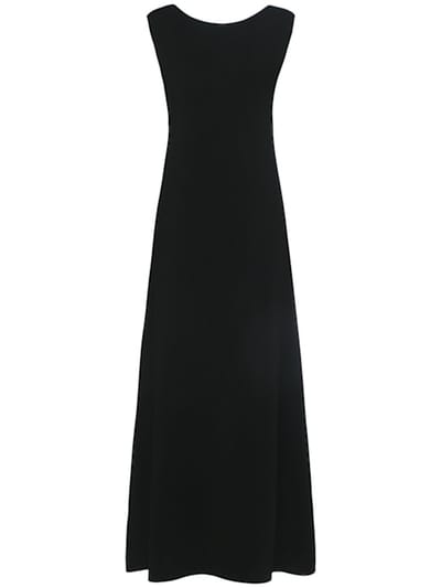 Khaite: Plunging V-neck maxi dress