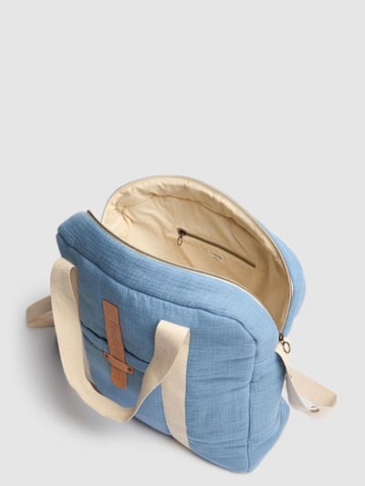 1 + IN THE FAMILY: Padded cotton changing bag