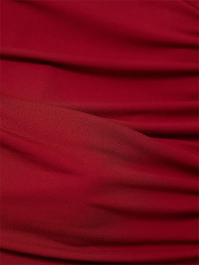 ESSE Studios: Abito corto in jersey drappeggiato