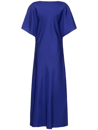 Róhe: Long dress with kimono sleeves