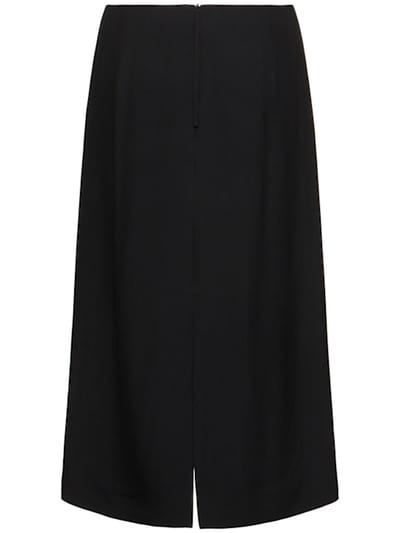 Carven: 粘胶纤维迷笛半身裙