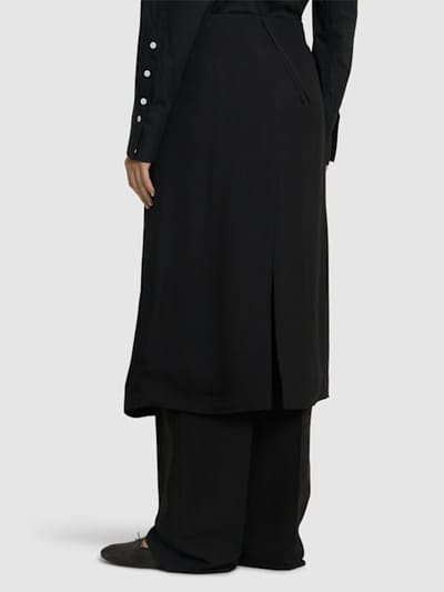 Carven: 粘胶纤维迷笛半身裙