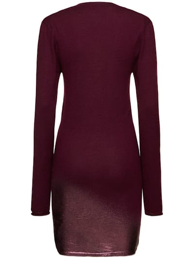 The Attico: Cashmere and silk mini dress