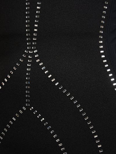 The Attico: Bustier mini dress with crystals
