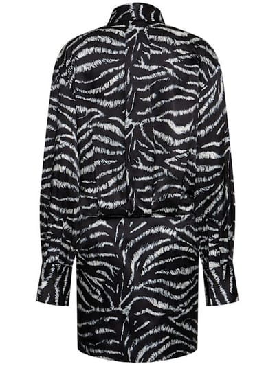 The Attico: Long sleeve mini shirt dress