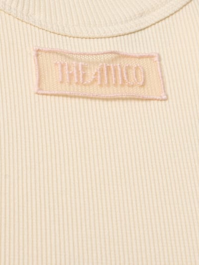 The Attico: Midi dress with feathers and beadwork