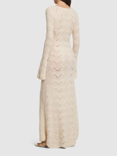 The Garment: Robe longue en maille ajourée