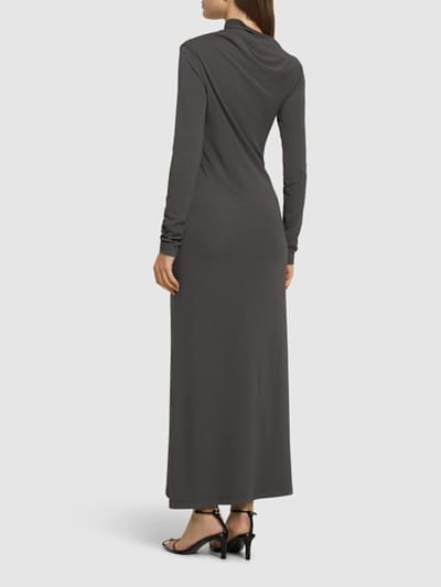 Toteme: Draped jersey maxi dress