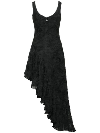 Rotate: Asymmetrisches Kleid mit Rüschen