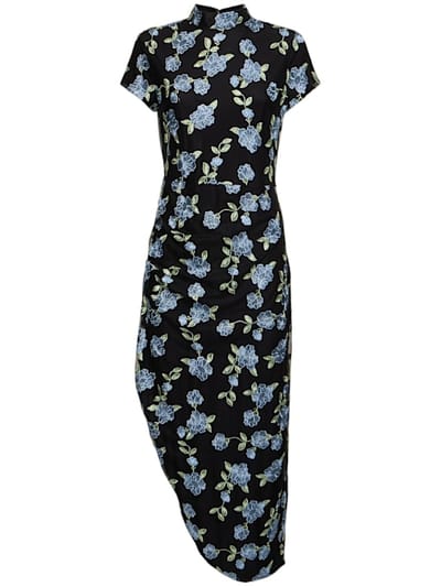 Rotate: Robe midi en tulle brodé