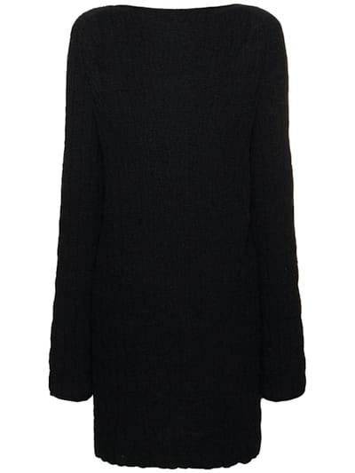 Loulou De Saison: Abito corto in maglia di cotone
