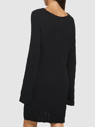 Loulou De Saison: Abito corto in maglia di cotone