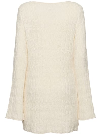 Loulou De Saison: Abito corto in maglia di cotone