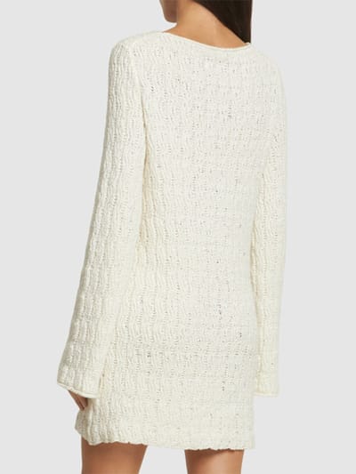 Loulou De Saison: Abito corto in maglia di cotone