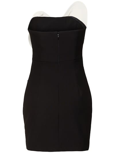 Roland Mouret: Vestido corto asimétrico con detalle floral