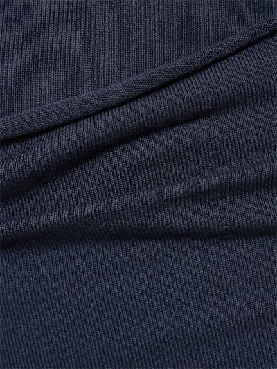 Aya Muse: Vestido corto en punto de seda con bufanda