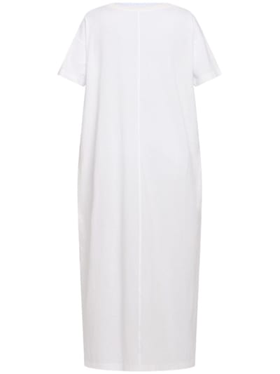 The Row: Abito midi in cotone a maniche corte
