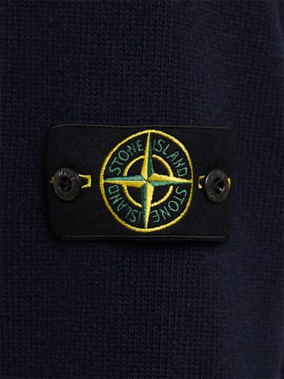 Stone Island: 带补丁的圆领毛衣
