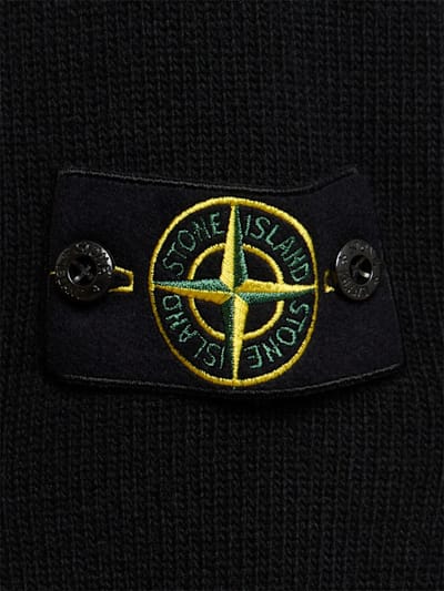 Stone Island: 带标志的圆领套头衫