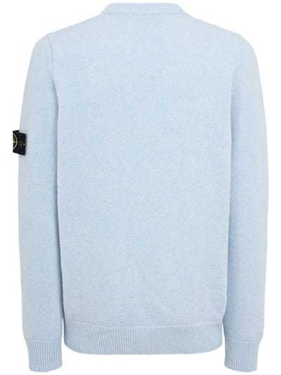 Stone Island: 带标志的圆领套头衫