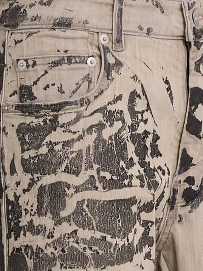 Rick Owens DRKSHDW: 图案细节宽松牛仔裤