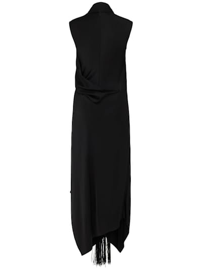 Acne Studios: Asymmetric midi dress with fringe