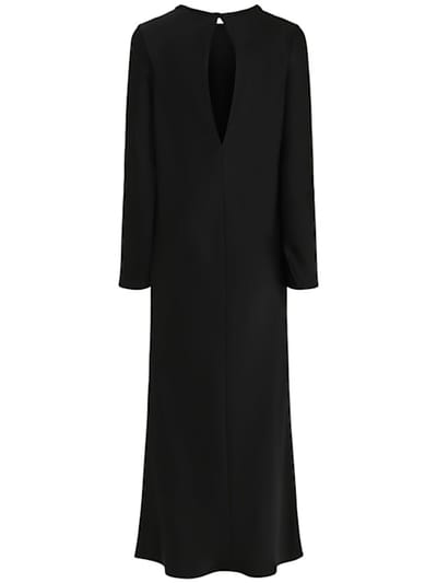 A.EMERY: Robe en satin avec découpe dos