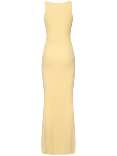 Aya Muse: Vestido largo de punto con abertura