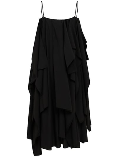 EENK: Vestito midi a strati drappeggiati