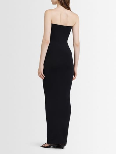 Wolford: Trägerloses elastisches Midikleid