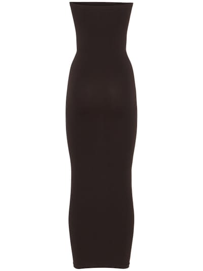 Wolford: Trägerloses Midi-Kleid aus Stretch-Jersey