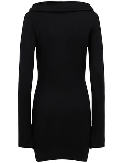 The Attico: Virgin wool and cashmere mini dress