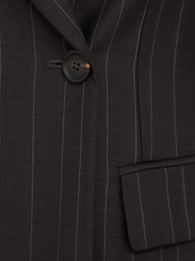 Brunello Cucinelli: 带条纹的短款双排扣夹克