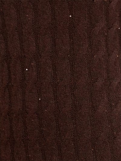 Brunello Cucinelli: Cable-knit mohair-blend midi dress