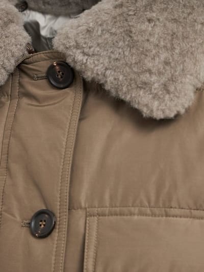 Brunello Cucinelli: Short down jacket with collar