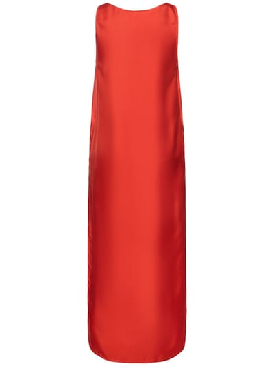 Loulou De Saison: Vestito lungo in seta con spacco