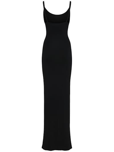 Éterne: Robe longue en modal stretch