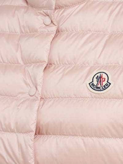 Moncler: 带领的绗缝无袖上衣