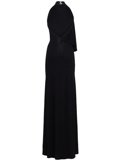 DIANA MILKANOVA: Draped jersey maxi dress