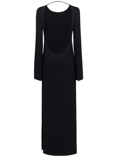 DIANA MILKANOVA: Long jersey dress with open back