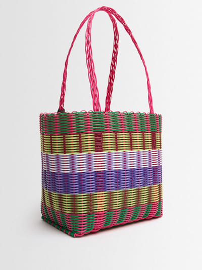 RAYAS COLLECTIVE: Shoulder Tote with Double Handles