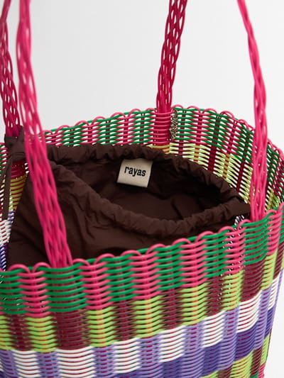 RAYAS COLLECTIVE: Shoulder Tote with Double Handles