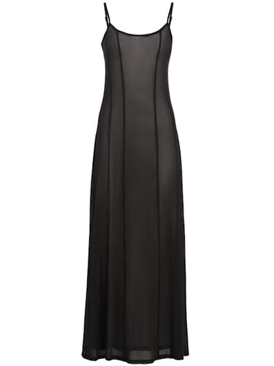 GESTUZ: Long dress with draping