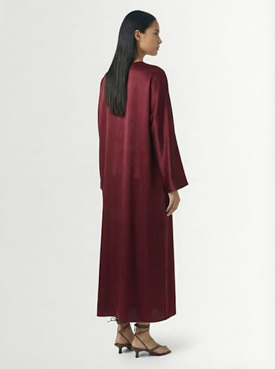 BY MALENE BIRGER: Satin midi dress with V-neck