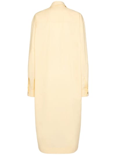 Khaite: Cotton shirt dress with buttons