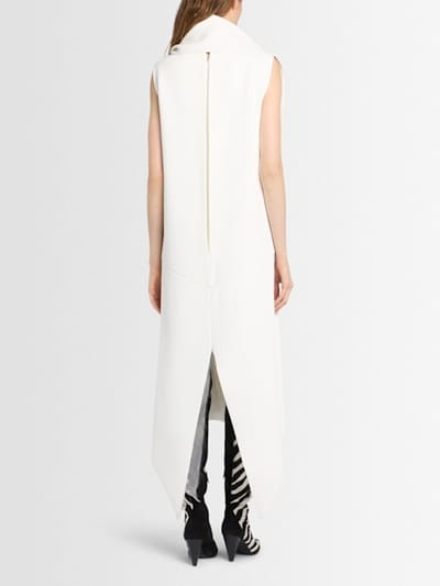 Khaite: Sleeveless midi dress with drape