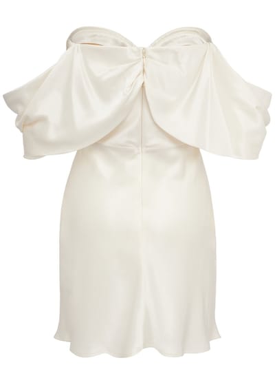 Giuseppe Di Morabito: Draped silk mini dress