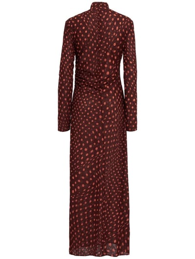 Stella McCartney: Punktmuster Mesh Maxi-Kleid