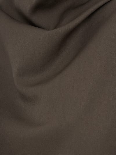Khaite: Draped virgin wool mini dress